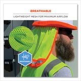 ergodyne® GloWear 8005 Hi-Vis Hard Hat Neck Shade, 20 x 12.5, Lime, Ships in 1-3 Business Days (EGO29053) Each