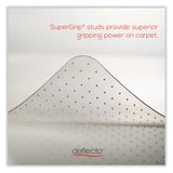 deflecto® DuraMat Moderate Use Chair Mat for Low Pile Carpet, 36 x 48, Rectangular, Clear (DEFCM13142) Each