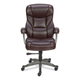 Alera® Alera Birns Series High-Back Task Chair, Supports Up to 250 lb, 18.11" to 22.05" Seat Height, Brown Seat/Back, Chrome Base (ALEBN41B59) Each