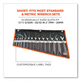 ergodyne® Arsenal 5873 Polyester Wrench Roll Up, 14 Compartments, 26.5 x 16.5, Polyester, Black, Ships in 1-3 Business Days (EGO13775) Each