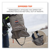 ergodyne® Arsenal 5973 Hoist Bucket Tool Bag with D-Rings and Zipper Top, 12.5 x 12.5 x 17, Gray, Ships in 1-3 Business Days (EGO15973) Each