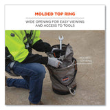 ergodyne® Arsenal 5974 Hoist Bucket Tool Bag w/ Swiveling Carabiner and Zipper Top, 12.5 x 12.5 x 17, Gray, Ships in 1-3 Business Days (EGO15974) Each