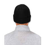 ergodyne® N-Ferno 6811Z Rib Knit Hat with Zipper for Bump Cap Insert, One Size Fits Most, Black, Ships in 1-3 Business Days (EGO16801) Each