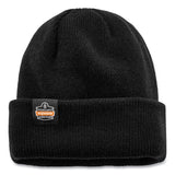 ergodyne® N-Ferno 6811ZI Rib Knit Hat + Bump Cap Insert, One Size Fits Most, Black, Ships in 1-3 Business Days (EGO16811) Each