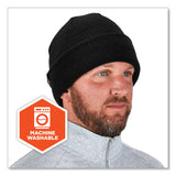 ergodyne® N-Ferno 6811ZI Rib Knit Hat + Bump Cap Insert, One Size Fits Most, Black, Ships in 1-3 Business Days (EGO16811) Each