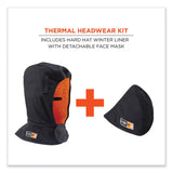 ergodyne® N-Ferno 6876 2-Layer FR Liner + Mouthpiece Kit, Modacrylic Cotton, One Size Fits Most, Black, Ships in 1-3 Business Days (EGO16876) Each