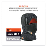 ergodyne® N-Ferno 6876 2-Layer FR Liner + Mouthpiece Kit, Modacrylic Cotton, One Size Fits Most, Black, Ships in 1-3 Business Days (EGO16876) Each