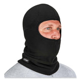 ergodyne® N-Ferno 6893Z Balaclava w/ Zipper for Bump Cap Insert, Polyester Fleece, One Size Fit Most, Black, Ships in 1-3 Business Days (EGO16894) Each