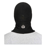 ergodyne® N-Ferno 6893Z Balaclava w/ Zipper for Bump Cap Insert, Polyester Fleece, One Size Fit Most, Black, Ships in 1-3 Business Days (EGO16894) Each