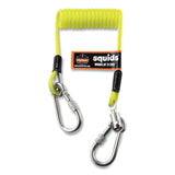 ergodyne® Squids 3180 Tool Tethering Kit, 2 lb Max Working Capacity, 6.5" to 48" Long, Yellow/Black, Ships in 1-3 Business Days (EGO19650) Each