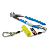 ergodyne® Squids 3180 Tool Tethering Kit, 2 lb Max Working Capacity, 6.5" to 48" Long, Yellow/Black, Ships in 1-3 Business Days (EGO19650) Each