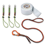 ergodyne® Squids 3182 Tool Tethering Kit, 10lb Max Working Capacity, 38" to 48", Orange/Gray and Neon Green, Ships in 1-3 Business Days (EGO19652) Each