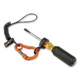 ergodyne® Squids 3194 Hand Tool Tethering Kit, 1 lb Max Working Capacity, 12" to 48" Long, Black/Orange, Ships in 1-3 Business Days (EGO19664) Each
