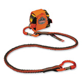 ergodyne® Squids 3110F(x) Tool Lanyard w/Aluminum Carabiners, 10lb Max Work Capacity, 38" to 48",Orange/Gray,Ships in 1-3 Business Days (EGO19822) Each