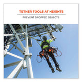 ergodyne® Squids 3110F(x) Tool Lanyard w/Aluminum Carabiners, 10lb Max Work Capacity, 38" to 48",Orange/Gray,Ships in 1-3 Business Days (EGO19822) Each