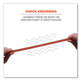 ergodyne® Squids 3110F(x) Tool Lanyard w/Aluminum Carabiners, 10lb Max Work Capacity, 38" to 48",Orange/Gray,Ships in 1-3 Business Days (EGO19822) Each