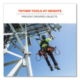 ergodyne® Squids 3111F(x) Tool Lanyard w/StainlessSteel Carabiners,15lb Max Work Cap, 38" to 48",Orange/Gray,Ships in 1-3 Business Days (EGO19823) Each