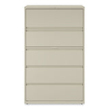 Alera® Lateral File, 5 Legal/Letter/A4/A5-Size File Drawers, Putty, 42" x 18.63" x 67.63" (ALEHLF4267PY) Each