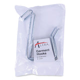 Alera® Single Sided Partition Garment Hook, Steel, 0.5 x 3.13 x 4.75, Over-the-Door/Over-the-Panel Mount, Silver, 2/Pack (ALECH1SR) Pack of 2