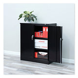 Alera® Assembled 42" High Heavy-Duty Welded Storage Cabinet, Two Adjustable Shelves, 36w x 18d, Black (ALECM4218BK) Each