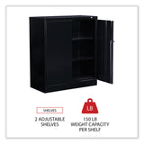 Alera® Economy Assembled Storage Cabinet, 36w x 18d x 42h, Black (ALECME4218BK) Each