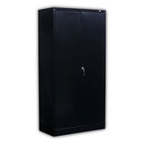 Alera® Economy Assembled Storage Cabinet, 36w x 18d x 72h, Black (ALECME7218BK) Each
