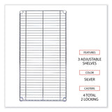 Alera® Wire Shelving Garment Rack, 30 Garments, 36w x 18d x 75h, Silver (ALEGR363618SR) Each