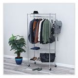Alera® Wire Shelving Garment Rack, 30 Garments, 36w x 18d x 75h, Silver (ALEGR363618SR) Each