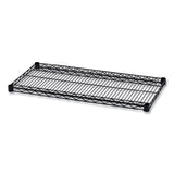 Alera® Industrial Wire Shelving Extra Wire Shelves, 36w x 18d, Black, 2 Shelves/Carton (ALESW583618BL) Case of 2