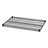 Alera® Industrial Wire Shelving Extra Wire Shelves, 36w x 24d, Black, 2 Shelves/Carton (ALESW583624BL) 2 Shelves