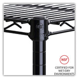 Alera® Industrial Wire Shelving Extra Wire Shelves, 36w x 24d, Black, 2 Shelves/Carton (ALESW583624BL) 2 Shelves