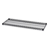Alera® Industrial Wire Shelving Extra Wire Shelves, 48w x 18d, Black, 2 Shelves/Carton (ALESW584818BL) 2 Shelves