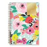 Blue Sky® Day Designer “Secret Garden Mint” Academic Weekly/Monthly Twin-Wire Notes Planner, 8 x 5, 12-Month (July to June): 2022-2023 (BLS137900A23)