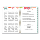 Blue Sky® Day Designer “Secret Garden Mint” Academic Weekly/Monthly Twin-Wire Notes Planner, 8 x 5, 12-Month (July to June): 2022-2023 (BLS137900A23)