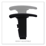 Alera® Optional Height-Adjustable T-Arms for Alera Essentia and Interval Series Chairs, Black, 2/Set (ALEIN49AKA10B) 1 Pair Arms