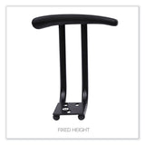 Alera® Optional Fixed Height T-Arms for Alera Essentia and Interval Series Chairs, Black, 2/Set (ALEIN49AKB10B) 1 Pair Arms