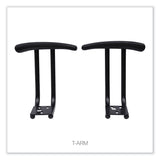 Alera® Optional Fixed Height T-Arms for Alera Essentia and Interval Series Chairs, Black, 2/Set (ALEIN49AKB10B) 1 Pair Arms