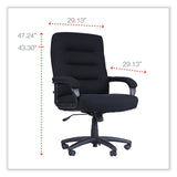 Alera® Alera Kesson Series High-Back Office Chair, Supports Up to 300 lb, 19.21" to 22.7" Seat Height, Black (ALEKS4110) Each