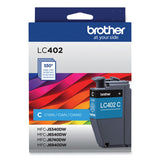 Brother LC402CS Ink, 550 Page-Yield, Cyan (BRTLC402CS) Each