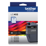 Brother LC402BKS Ink, 550 Page-Yield, Black (BRTLC402BKS) Each