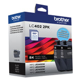 Brother LC4022PKS Ink, 550 Page-Yield, Black, 2/Pack (BRTLC4022PKS) Each