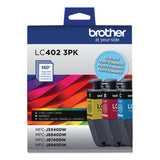 Brother LC4023PKS Ink, 550 Page-Yield, Cyan/Magenta/Yellow, 3/Pack (BRTLC4023PKS) Each