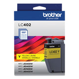 Brother LC402YS Ink, 550 Page-Yield, Yellow (BRTLC402YS) Each
