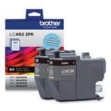 Brother LC4022PKS Ink, 550 Page-Yield, Black, 2/Pack (BRTLC4022PKS) Each