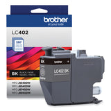Brother LC402BKS Ink, 550 Page-Yield, Black (BRTLC402BKS) Each