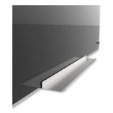 U Brands Black Glass Dry Erase Board, 96 x 47, Black Surface (UBR3015U0001) Each