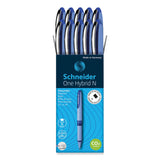 Schneider® One Hybrid N Roller Ball Pen, Stick, Extra-Fine 0.3 mm, Blue Ink, Blue Barrel, 10/Box (RED183403) Box of 10