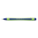 Schneider® Xpress Fineliner Porous Point Pen, Stick, Medium 0.8 mm, Blue Ink, Blue/Green Barrel, 10/Box (RED190003) Box of 10