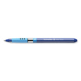 Schneider® Slider Basic Ballpoint Pen, Stick, Medium 0.8 mm, Blue Ink, Blue Barrel, 10/Box (RED151103) Box of 10