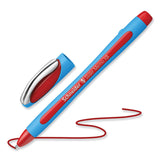 Schneider® Slider Memo XB Ballpoint Pen, Stick, Extra-Bold 1.4 mm, Red Ink, Red/Light Blue Barrel, 10/Box (RED150202) Box of 10